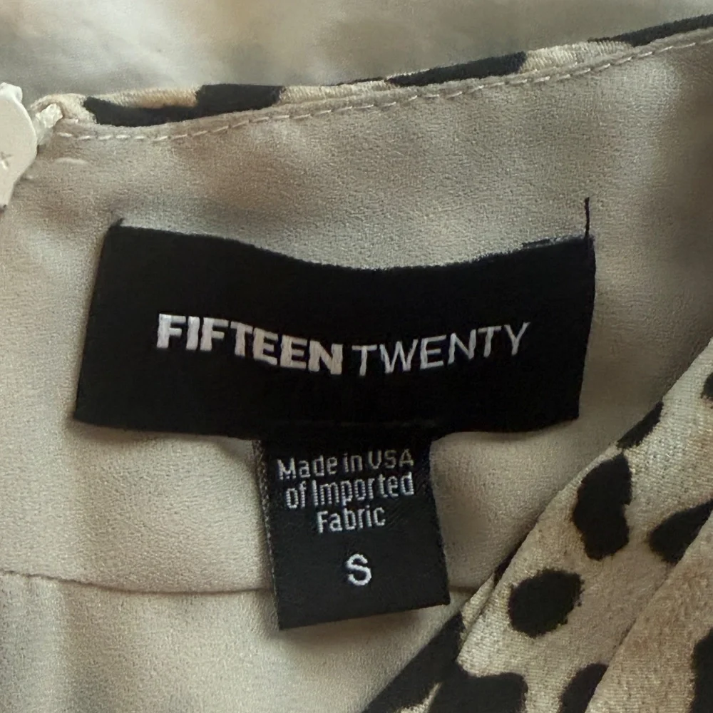 Fifteen Twenty - Cheetah Print Crossover Crepe Halter Top - Picture 3 of 8
